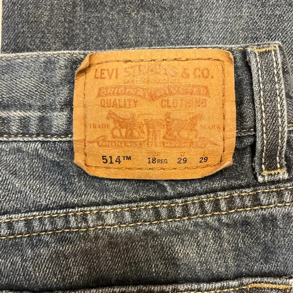 Levi’s Red Tab 514 Slim Straight Boys 18 Regular 29x29 - Picture 4 of 6